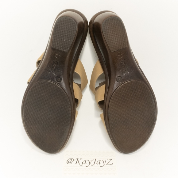 Onex Beige Wedge 3 Stone Sandal - Picture 7 of 8